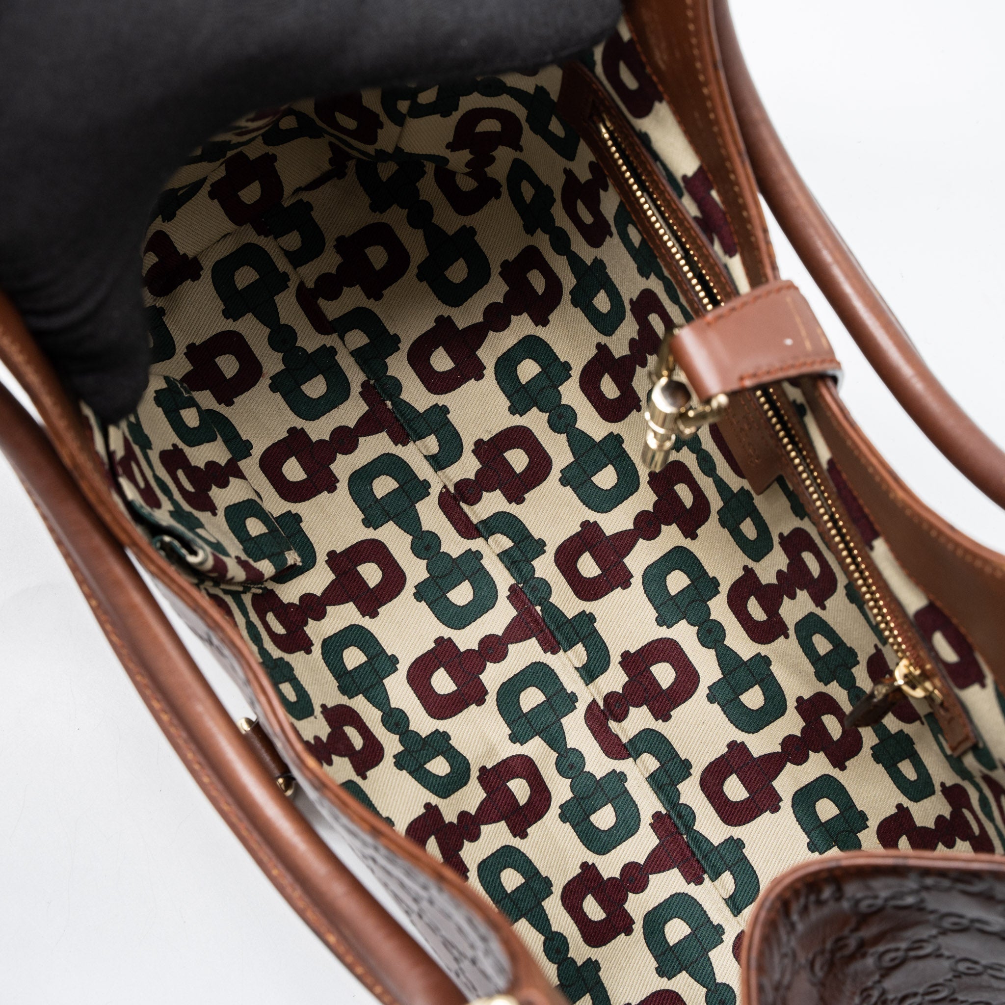 Gucci Vintage Jackie Bag GG Supreme Calfskin Brown