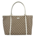 GUCCI Joy Medium GG  Supreme Canvas Tote Bag Beige 197953