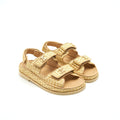 Chanel Tweed Dad Sandals Size 36C