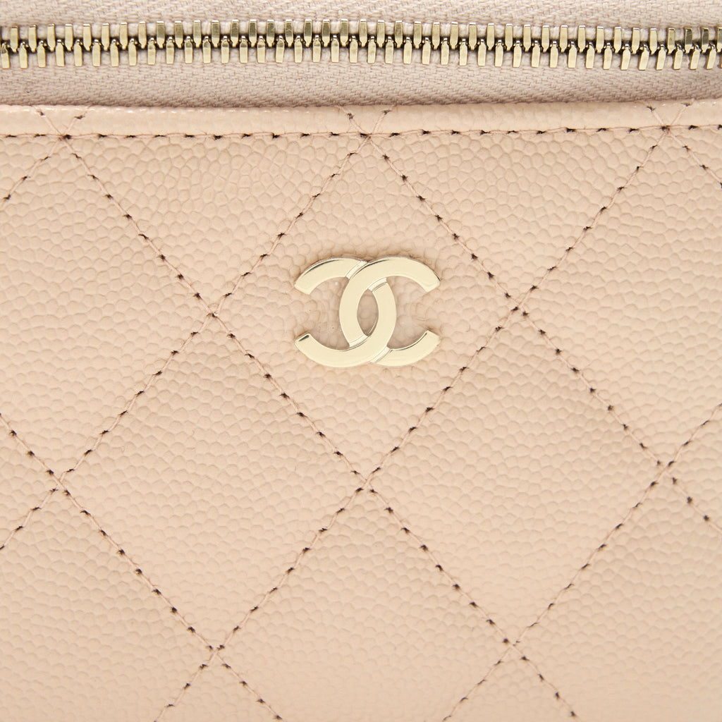 Chanel Mini Vanity Light Beige Caviar