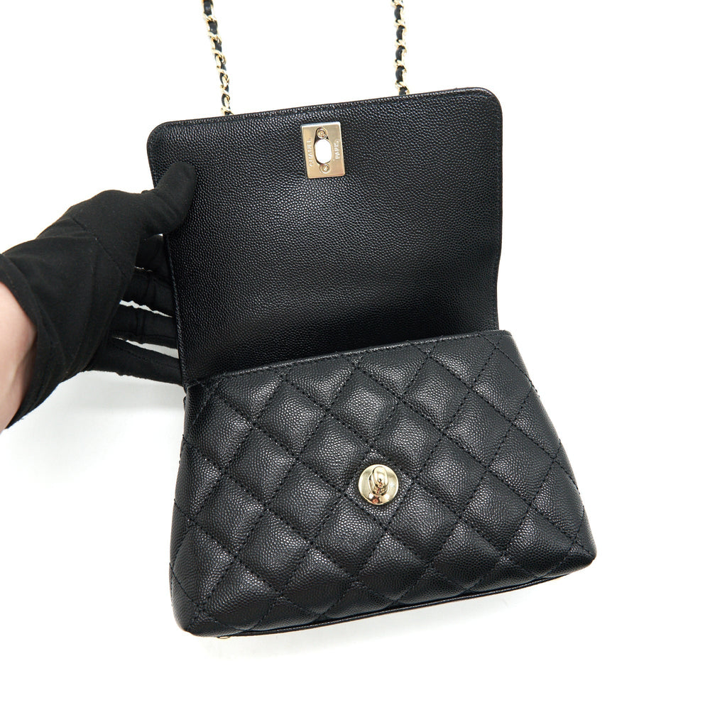 CHANEL EXTRA MINI COCO HANDLE BLACK L