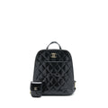 Chanel 22A Quilted Backpack Shiny Calfskin Black L (Microchip)