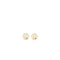 Chanel Round Letters Earrings Crystal Pearl L