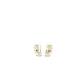Chanel CC Logo Drop Earring With Crystal Light Gold Tone