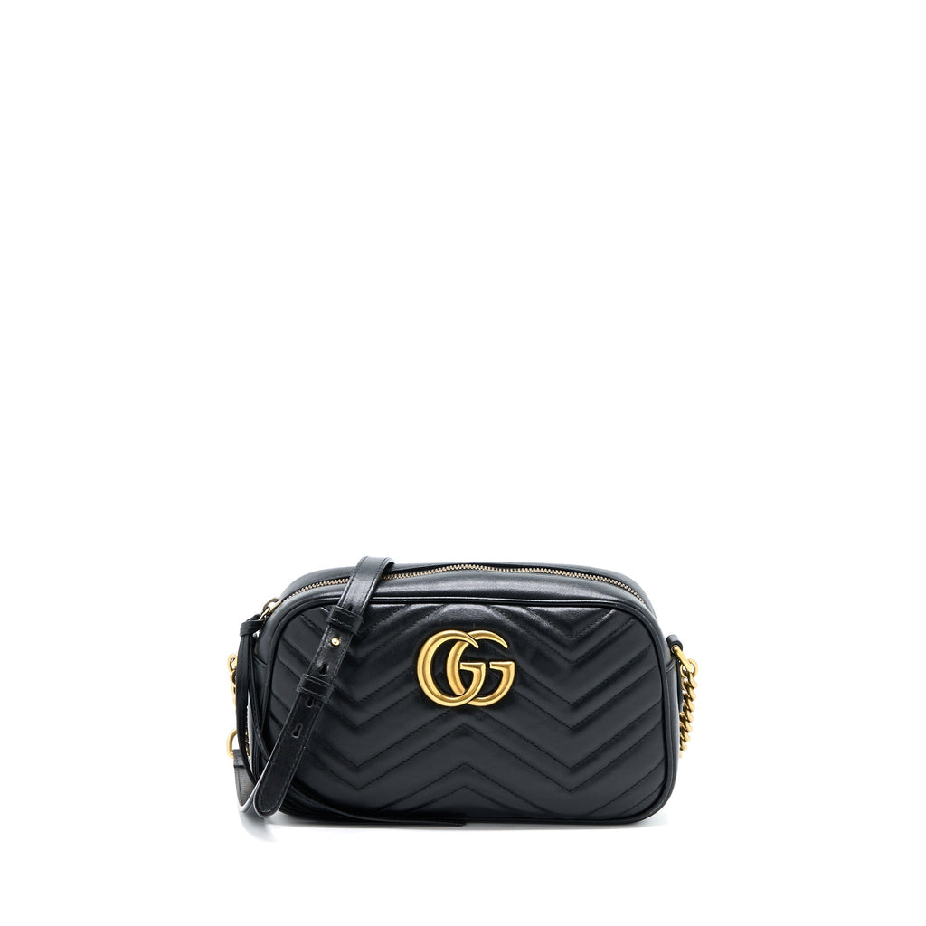 Gucci Small Marmont Matelasse Calfskin Black