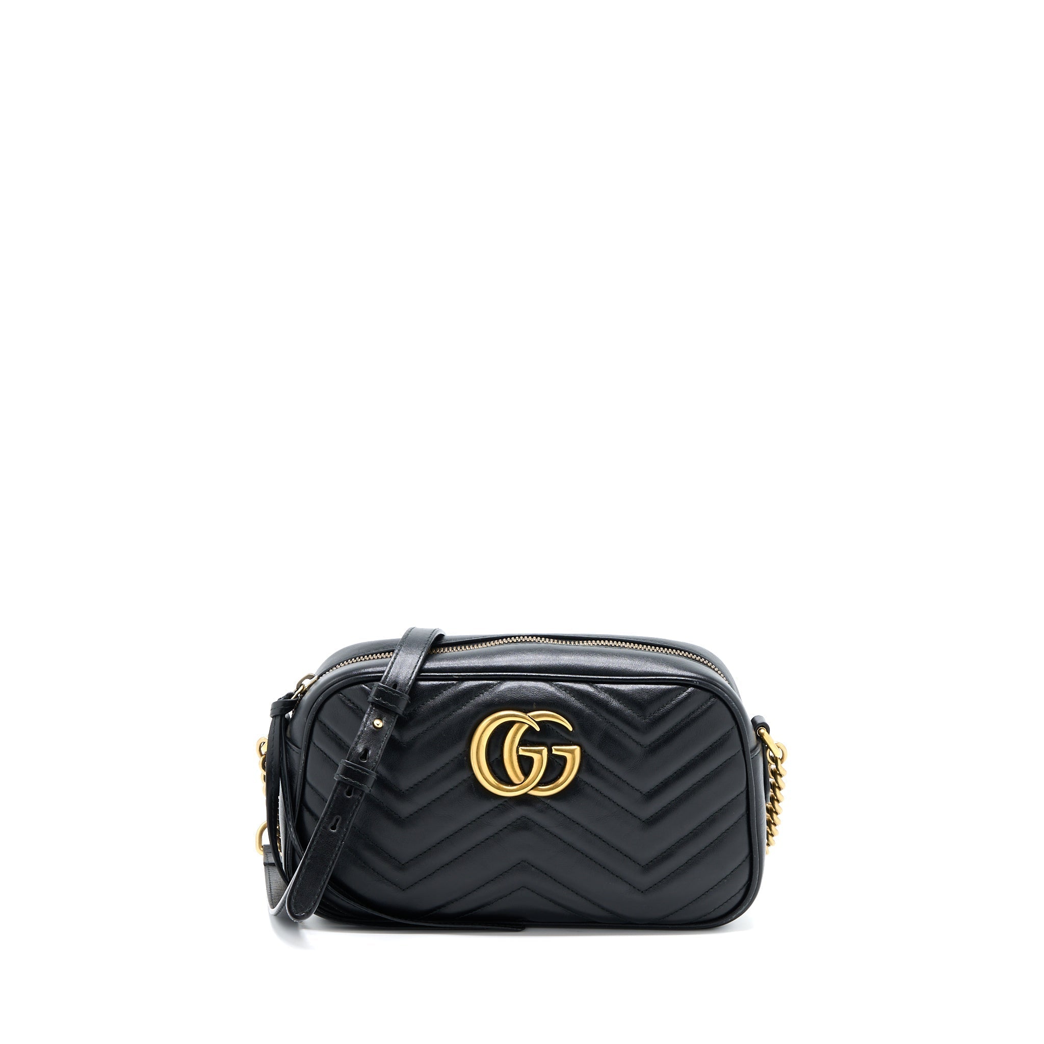 Gucci Small Marmont Matelasse Calfskin Black