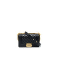 Chanel small boy Bag Calfskin Black with  serial27