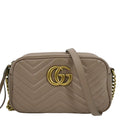 GUCCI GG Marmont Matelasse Leather Crossbody Bag Dusty Pink 447632