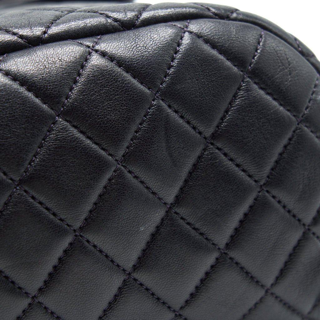 Chanel Quilted Urban Spirit Backpack Lambskin Black