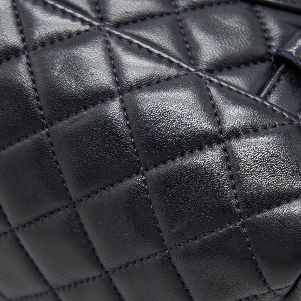 Chanel Quilted Urban Spirit Backpack Lambskin Black