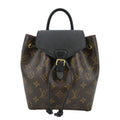LOUIS VUITTON Montsouris BB Monogram Canvas Backpack Black