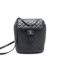 Chanel Quilted Urban Spirit Backpack Lambskin Black