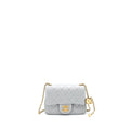Chanel 21B Pearl Crush mini square Flap Bag grey
