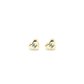 Chanel 22C Heart Earring Light Gold Tone