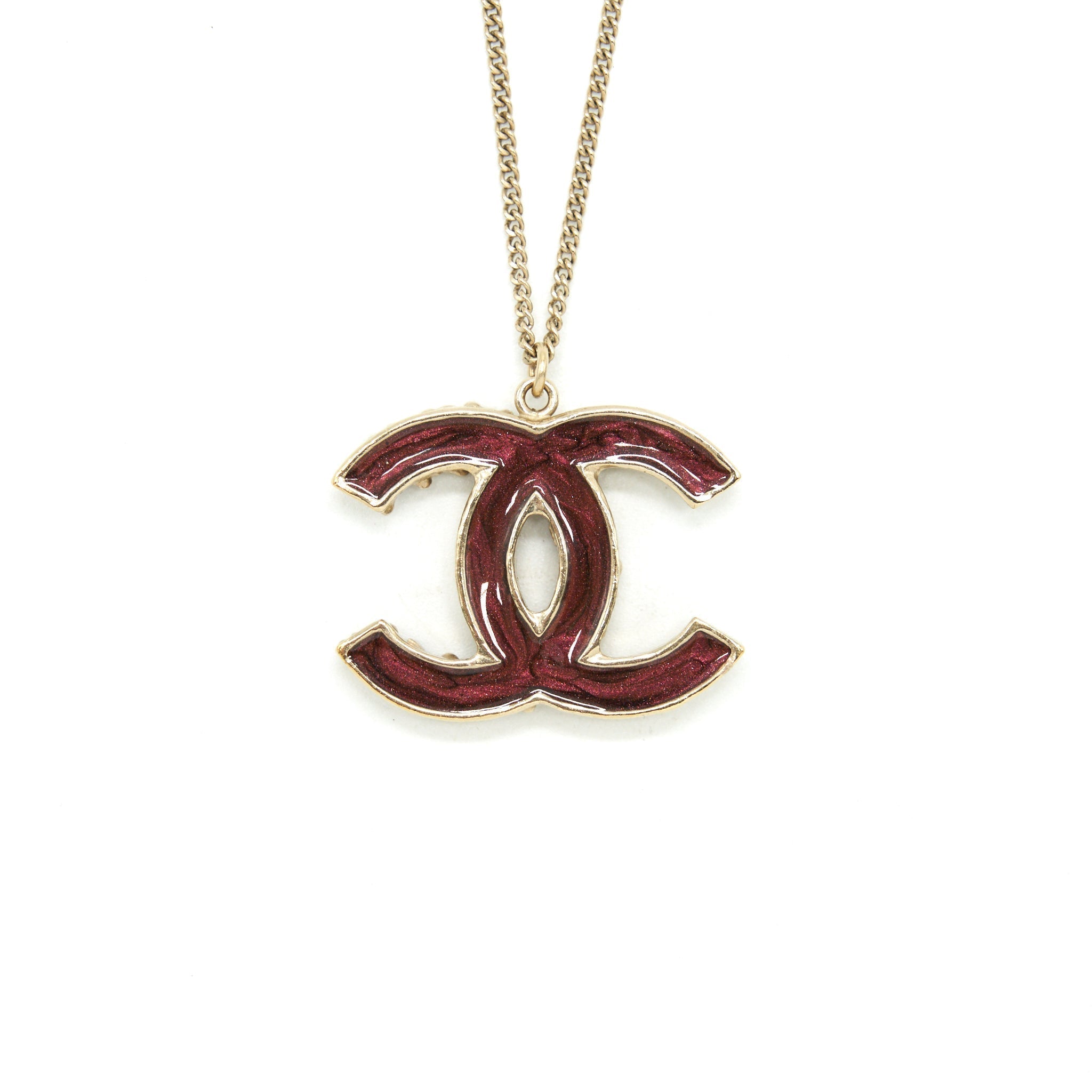 Chanel CC Logo Double Side Long Necklace L