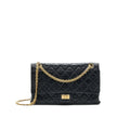 CHANEL 2.55 226 Reissue Flap Bag Aged Calfskin in Black