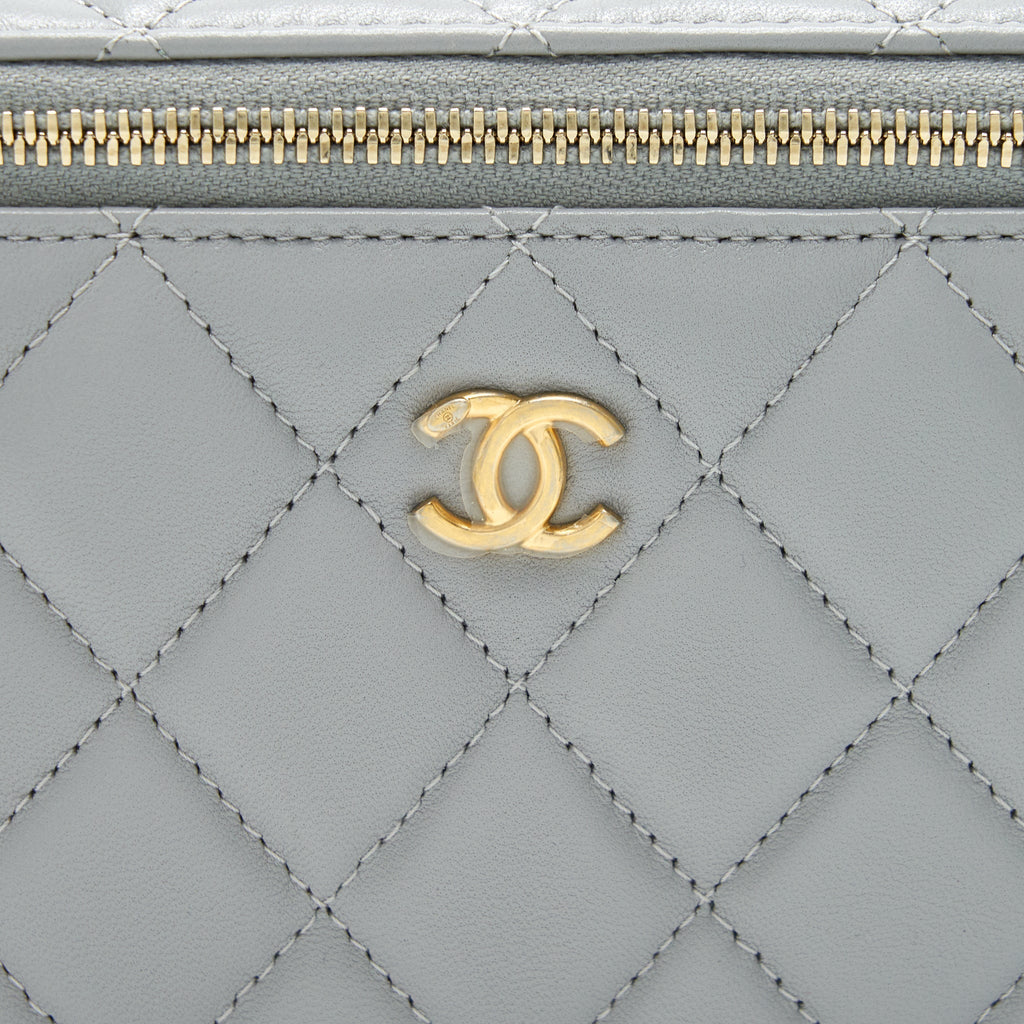 Chanel 21B Grey  Small long Vanity