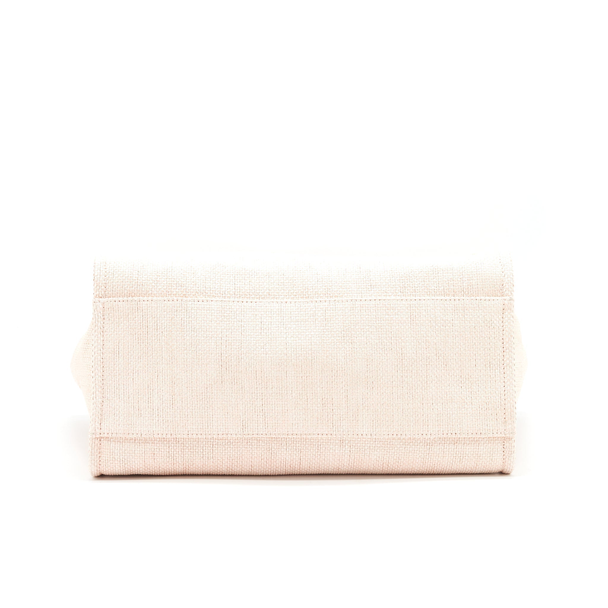 CHANEL DEAUVILLE MM TOTE BAG CANVAS PINK