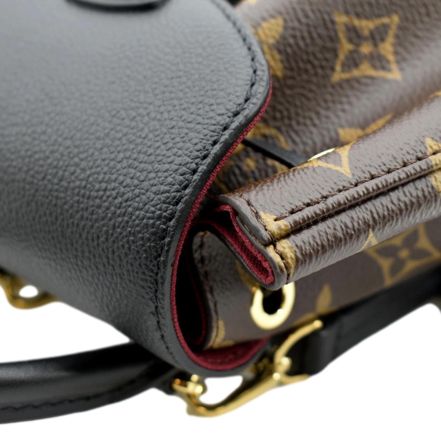 LOUIS VUITTON Montsouris BB Monogram Canvas Backpack Black