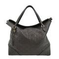 GUCCI Bree Medium Leather Top Handle Shoulder Bag Dark Brown 353120