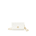 CHANEL Pearl Crush Wallet on Chain White