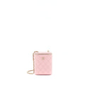 Chanel 22C Vertical Vanity On Chain Caviar Sakura Pink L