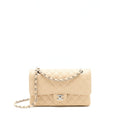 Chanel Medium Classic Double Flap Bag Caviar Beige