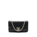 Chanel Westminster Shoulder Bag Lambskin Black L