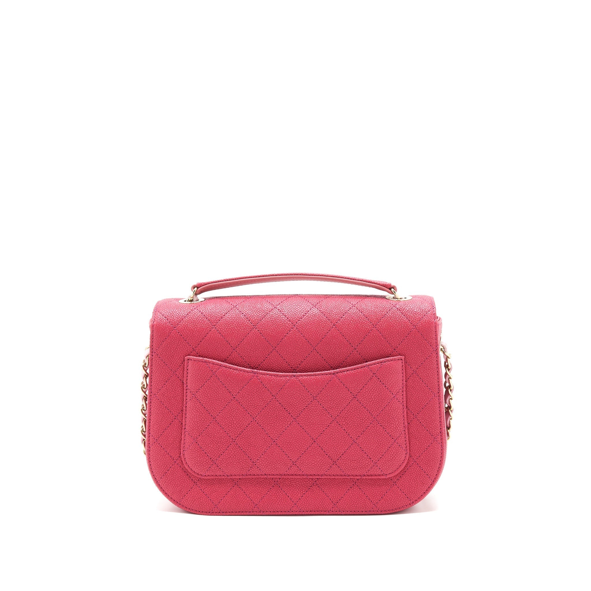 Chanel Messenger Crossbody Bag Caviar Red