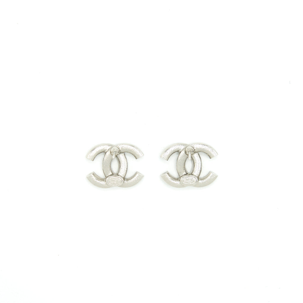 Chanel CC Logo Crystals Earrings