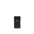 CHANEL 19 Phone and  Holder Lambskin Quilted Black