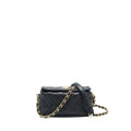Chanel Small CC Wrapped Strap Bag Lambskin Black In Crumpled