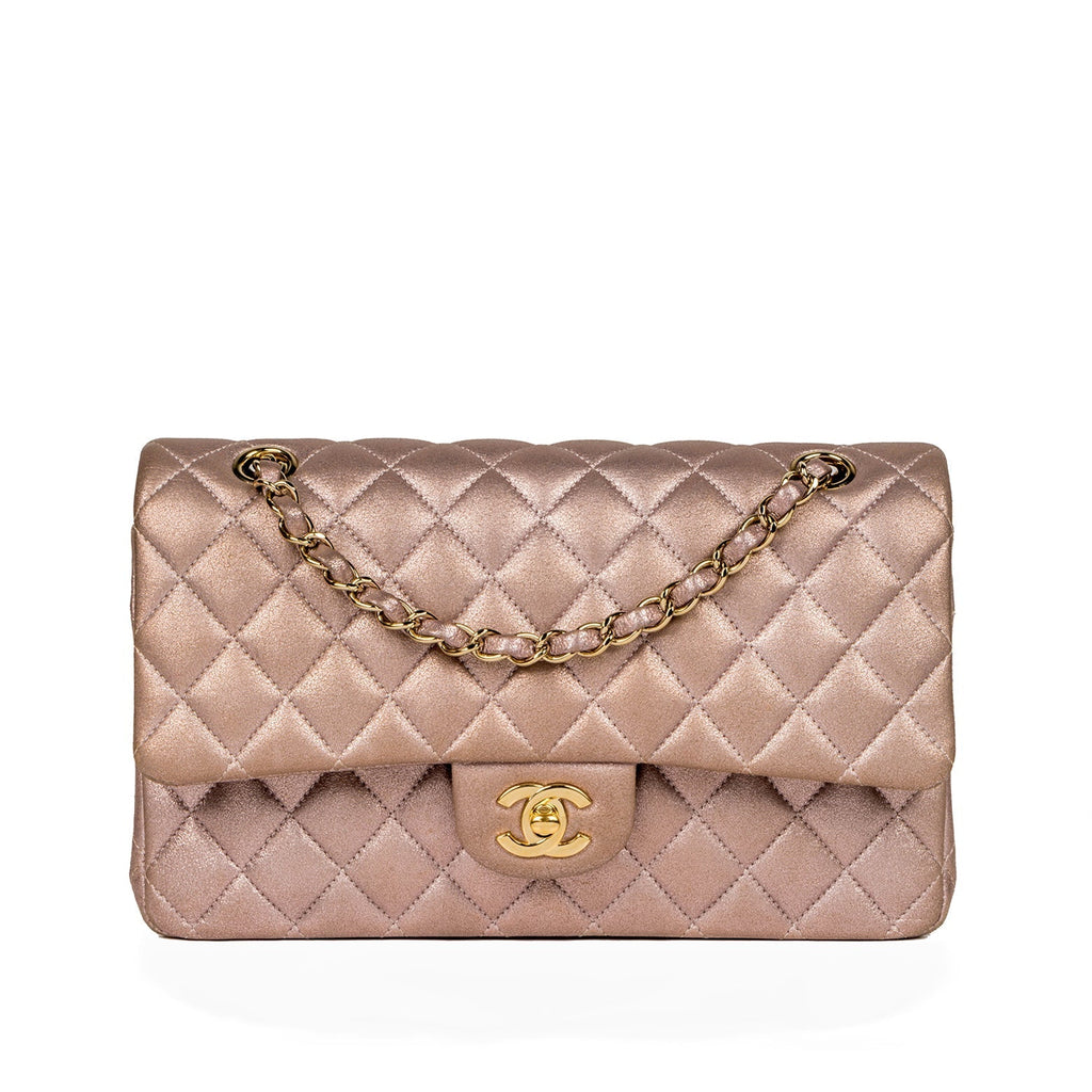 Chanel Classic Flap Bag - Medium - Metallic Goatskin