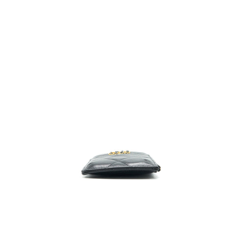 CHANEL 19 Phone and  Holder Lambskin Quilted Black