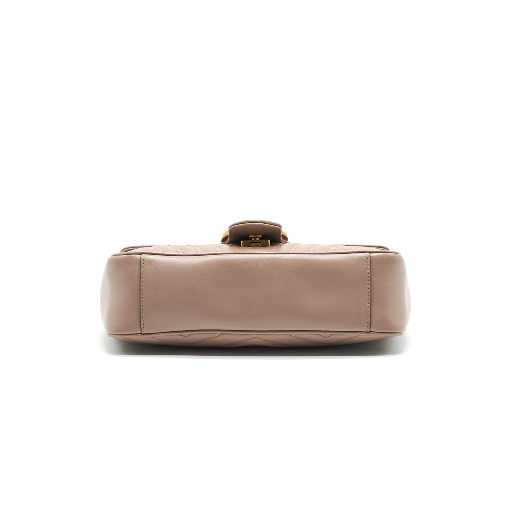 GUCCI GG MARMONT SMALL SHOULDER BAG BEIGE