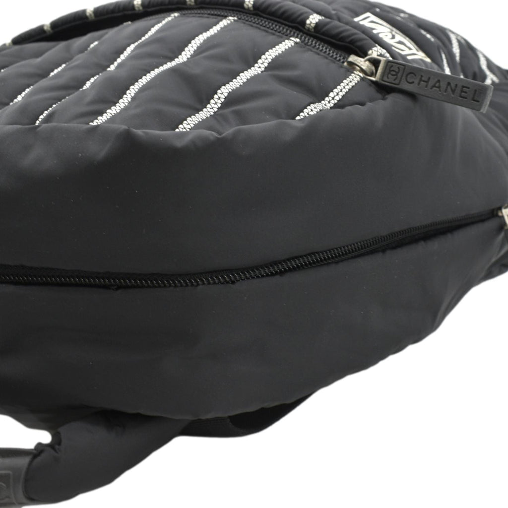 CHANEL Rucksack Sports Line Nylon Backpack Bag Black