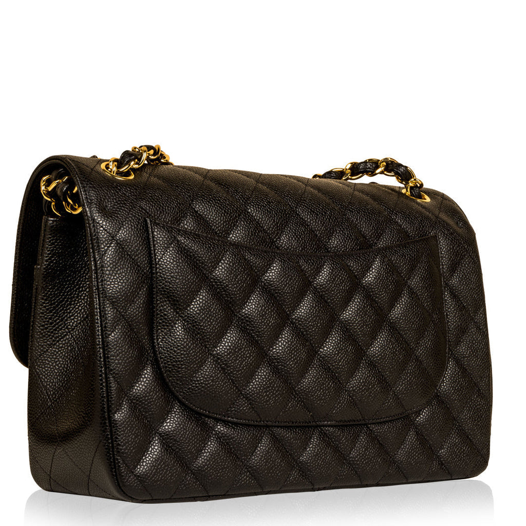 Chanel Classic Flap Bag - Jumbo - Caviar