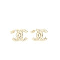 Chanel 22P Giant CC Logo Earrings L