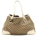 Gucci Princy Tote Bag GG Supreme Canvas/ White