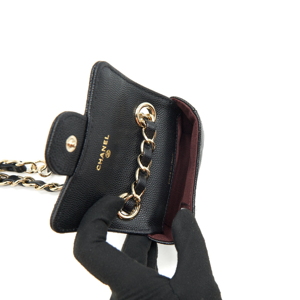 Chanel 21B Belt Bag Caviar Black L