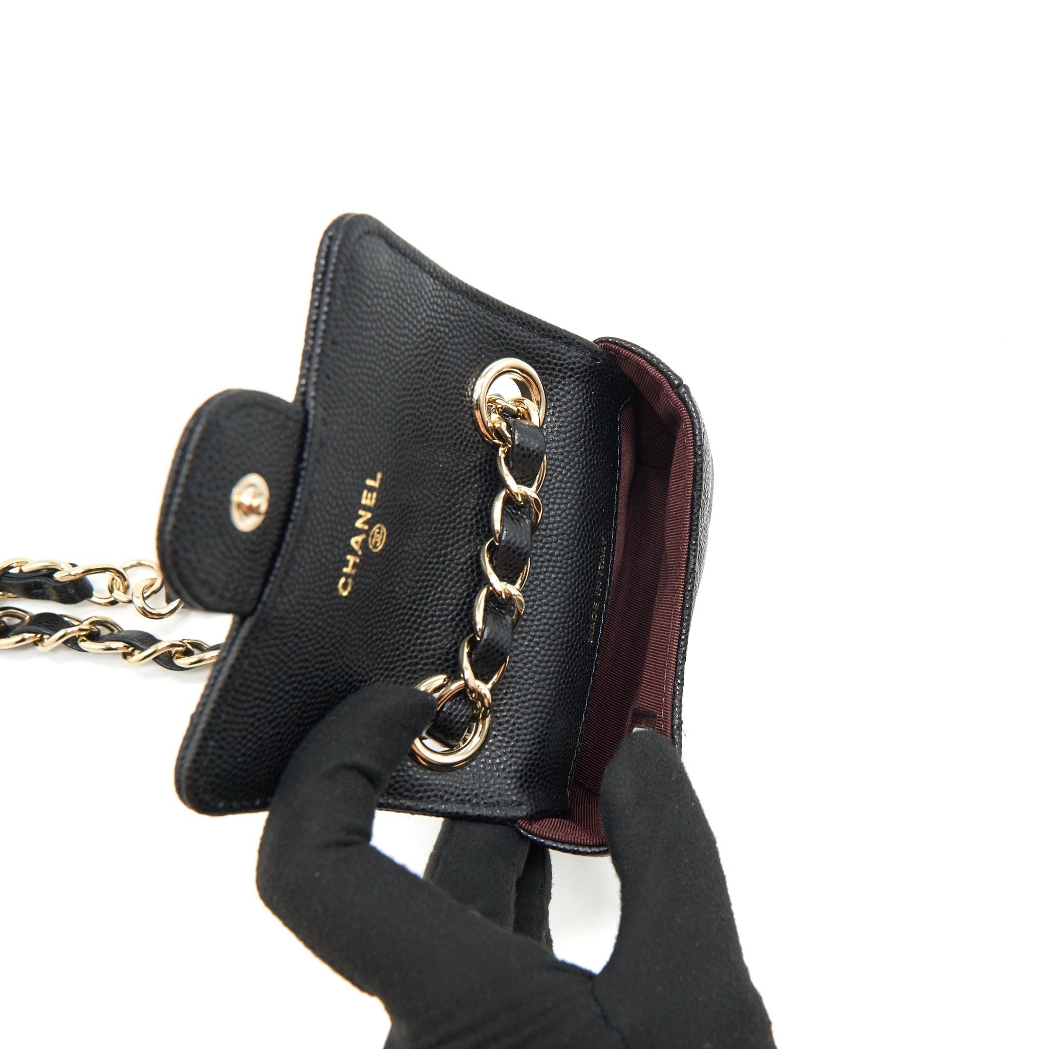 Chanel 21B Belt Bag Caviar Black L