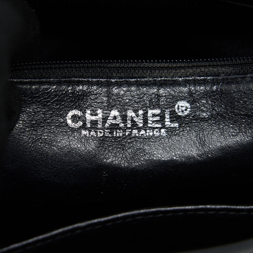 Chanel Vintag Medallion Tote Bag Caviar Black