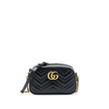 Gucci GG Marmont Camera Shoulder Bag Calfskin Black Brushed