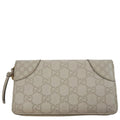 GUCCI GG Canvas Zippy Wallet White 323397
