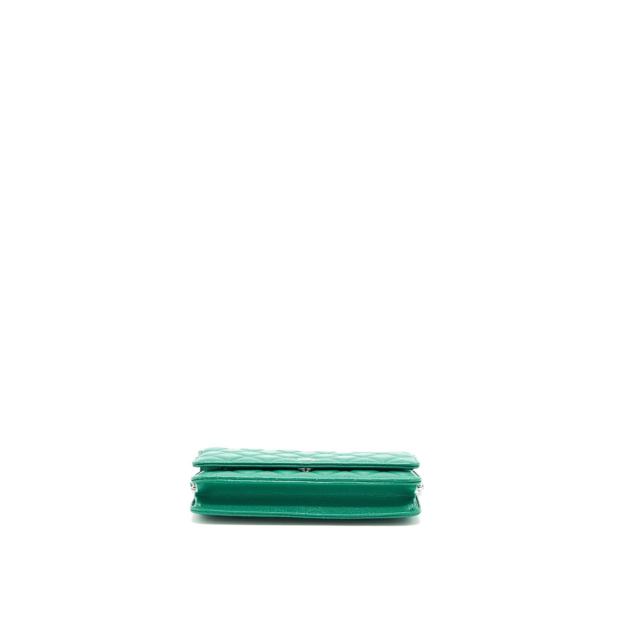 Chanel Classic Wallet On Chain Caviar Green