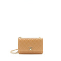 Chanel Trendy CC Wallet On Chain Lambskin Dark Beige L
