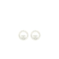 Chanel Round Earrings With Crystal