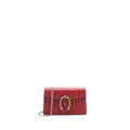 Gucci Dionysus Leather Super Mini Bag In Red