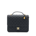 Chanel 22K Large Backpack Caviar Black Brushed  (Microchip)