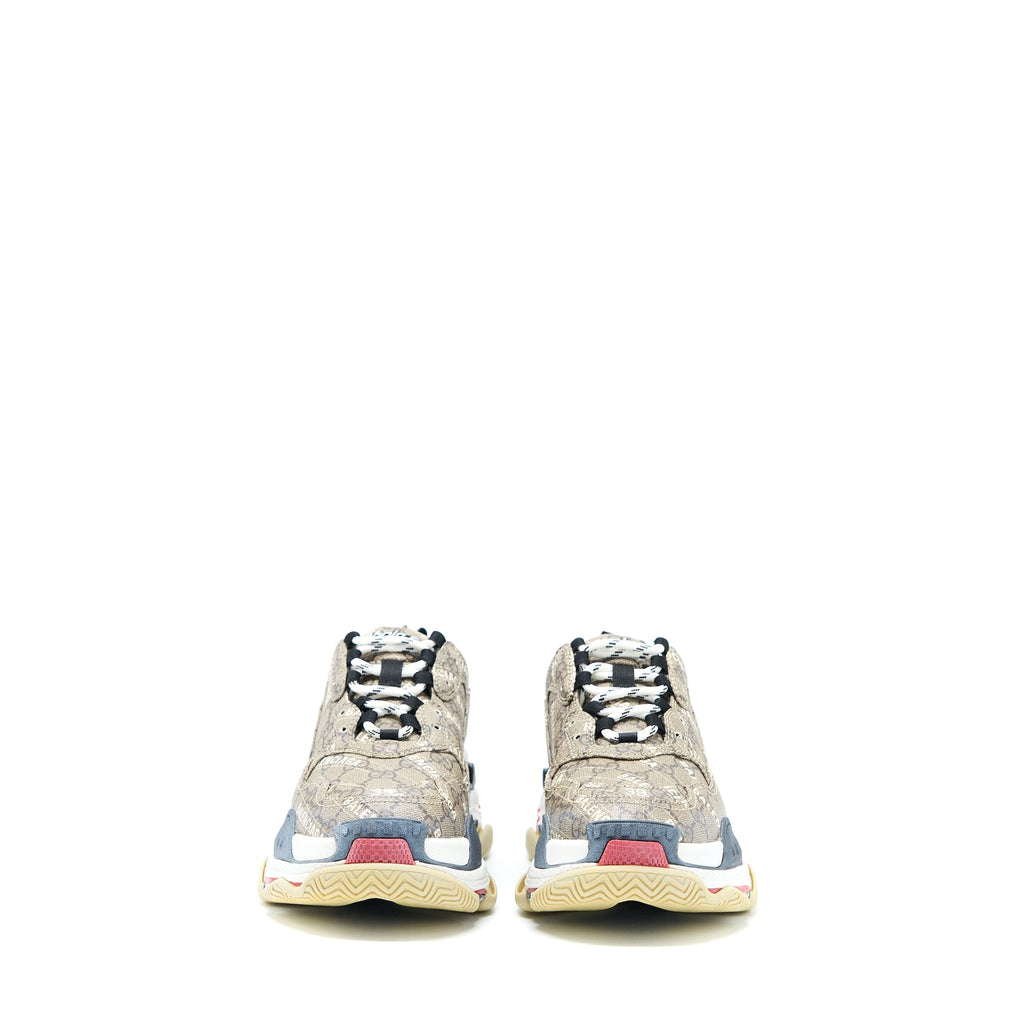 Gucci x Balenciaga Size 39 Triple S The Hacker Project Polyester/Rubber Multicolour